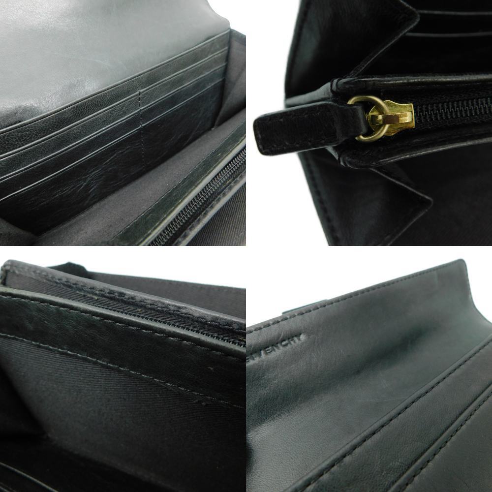 GIVENCHY Leather Long Wallet Black Packaging - Picture 6 of 10